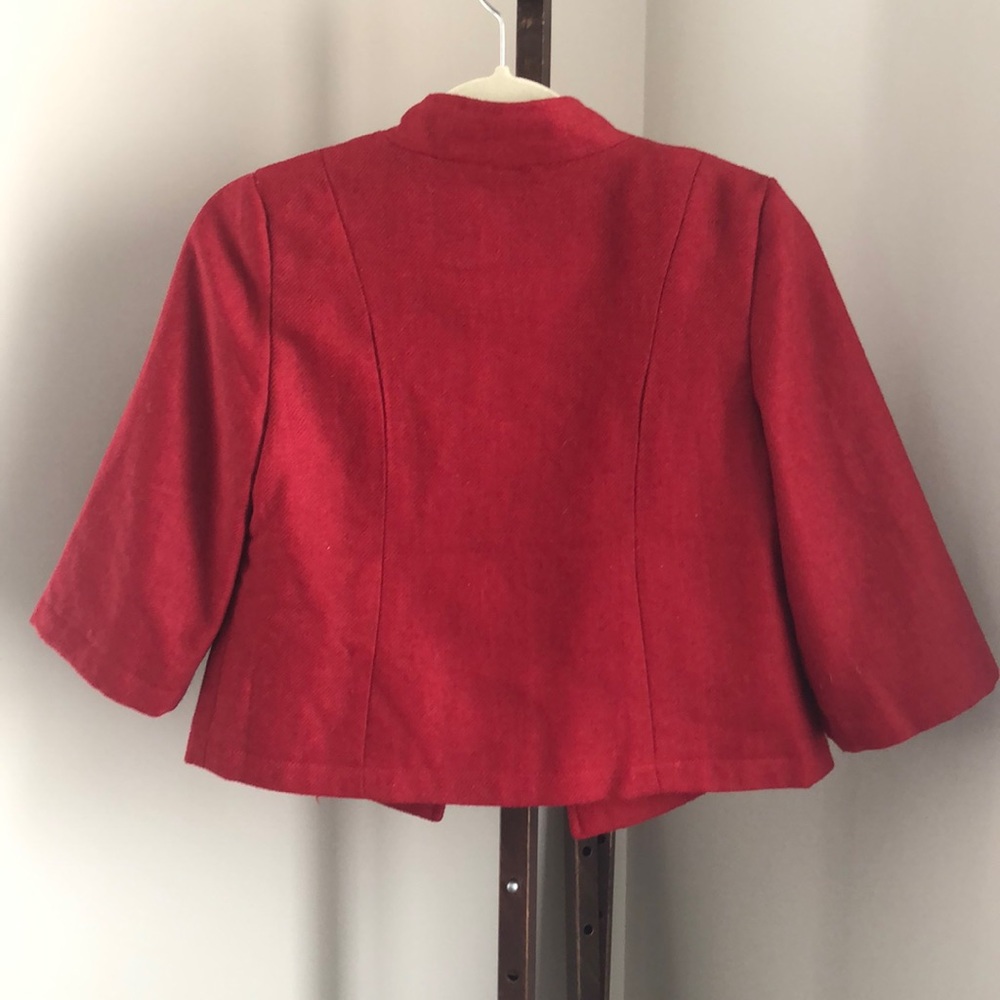 Cropped single button blazer - Picture 4 of 5